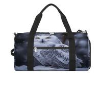 Fitness Bag,Arctic Owl Print Gym Bag,sports Travel Fitness Bag,essentials Gym Bag,gym Bag with Shoe Compartment, style, One Size, Modern
