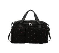 Fitness Bag - Large Capacity Sports Travel Bag with Bag, Shoulder Strap | Multipurpose Training Bag for Men Women Water Resistant Gym Holdall, Ideal for Fitness, Yoga, Weekly, black, Siehe