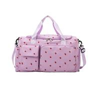 Fitness Bag - Large Capacity Sports Travel Bag with Bag, Shoulder Strap | Multipurpose Training Bag for Men Women Water Resistant Gym Holdall, Ideal for Fitness, Yoga, Weekly, Purple, Siehe