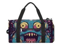 Fitness Bag, Love Music Monster Print Reusable Gym Bag Sports Travel Fitness Bag Essentials Gym Bag with Shoe Compartment, style, One Size