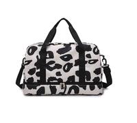Fitness Bag Travel Bag with Shoe Compartment Luggage Large Capacity Training Weekenders Cow Print Cow Print Luggage Weekender Fitness Gym Sport