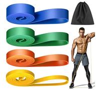 Fitness Bands, Resistance Bands Set with 4 Different Levels, Resistance Bands, Elastic Band, Sport, Exercise Band, Training Bands, Resistance Bands Set for Fitness, Yoga, Strength Training for Men and