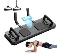 Fitness Board, Exercise Board, Non-Slip Push-Up Board for Men, Training Device with Pull Rope and Timer, Multifunctional Fitness Accessories for Abdominal and Training