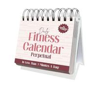 Fitness Calendar - Exercise Planning Desktop Guide Daily Workout | Motivation Tracker Compact Standing Design for Beginners Enthusiasts Professionals Runners Home Gym Office