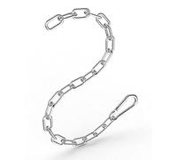Fitness Chain 23in, Workout Chain, Cable Machine Extension Chain, 304 Stainless Steel LAT Pull Cable Extension Weight Lifting Machine Chain, Curl Bar Chain for Home Gym