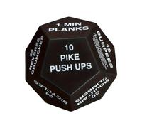 Fitness Challenge Dice Group Class Exercise Dice for Beginners Gym Men Women White