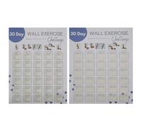 Fitness Challenge Poster - Workout Log Sheet for Planning | Thick Paper with Clear Layout, Blank Exercise Tracking Chart, Wall Planner Tool, Daily Training Organizer for Teenagers