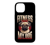 Fitness Coach My Dog Runs The Program Pug Case for iPhone 14