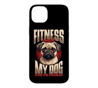 Fitness Coach My Dog Runs The Program Pug Case for iPhone 14 Plus