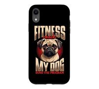Fitness Coach My Dog Runs The Program Pug Case for iPhone XR