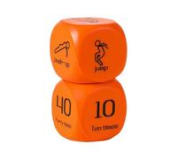 Fitness Cube - Six-Sided Fitness Game Equipment with Exercises, 2-Piece Gym Cube Workout with Pushups, Lunges and Jumps | For Teenagers Adults Family Home Group Sports