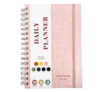 Fitness Daily Planner - Hardcover Workout Diary - Habit Monitor Notebook | Exercise Program Organizer, Goal Planner