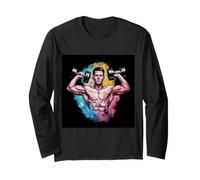 Fitness Design Muscular Bodybuilder Man Long Sleeve T-Shirt