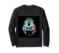 Fitness design muscular bodybuilder man Long Sleeve T-Shirt