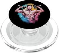 Fitness design muscular bodybuilder man PopSockets PopGrip for MagSafe