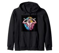 Fitness design muscular bodybuilder man Zip Hoodie