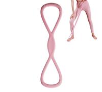 Fitness Elastic Bands with Handles | 8 Shape Silicone Elastics for Stretching | Training Rope for Chest Arms Shoulders and Upper Body Exercises