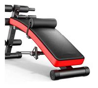Fitness Equipment Adjustable Benches Dumbbell Bench Multi-Function Supine Board Sit-ups Fitness Chair Home Exercise Fitness Equipment Adjustable Folding Abdomen Machine Self-Cultivati (Bla