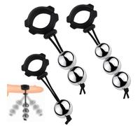 Fitness Equipment Lower Limb Weightlifting Rings 30mm Ball S349-uk (Silver, 01+02+03)