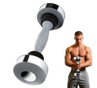 Fitness Equipment Shaking Dumbbells - Single Dumbbell Weight Exercise Core Muscle for Shoulders, Chest, Biceps, Triceps, Forearm Exercises, Toning Shake Dumbbell for Man Women(Silver)
