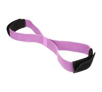 Fitness Exercise Band 8 Shape Yoga Elastic Resistance Band | Polyester Latex Construction, Purple Colour, Stretchable Support for Fitness and Yoga, Strong Endurance, 100lb