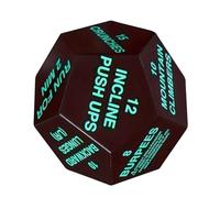 Fitness Exercise Cube, Multifunction 12-sided Gym Dice, Portable Training Challenge Tool, Durable Lightweight Timer-free Routine Picker For Active Play, Workout Game Dice With Usage For Men Women Home