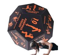 Fitness Exercise Dice, Gym Accessories 12 Sided Fitness Dice For Full Body Training,Multi-sides Exercise Home Workout Stress Relief Toy,Portable Strength Training Tool For Home Gym Workout