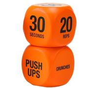 Fitness Exercise Dice, Workout Dice For Men 1 Pair 6 Sided Exercise Dices Game Portable Gym Accessories For Men Women Teens Squats Push Up Sports Outdoor Home Office(Orange*2)