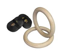 Fitness Exercise Rings - Sturdy Non Slip Gym Rings for Pull Up Bar with Adjustable Straps and Ergonomic Grip, Perfect for Home Strength Workouts Gymnastics Conditioning and Upper Body Training Session