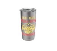 Fitness Fanatics Hit The Pull-Ups Running Calisthenics Gym Stainless Steel Insulated Tumbler