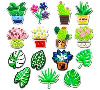 Fitness Flowers Butterfly Plants Jesus Make-up Teacher Motivational Phrases Shoe Charms Fit for Croc Clog Sandals Decoration, Plants, S