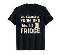 Fitness from Bed to Fridge Sarcastic Workout Lazy Foodie T-Shirt