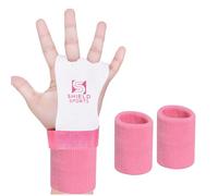 FITNESS Gymnastics Bar Grips for Kids Leather Hand Grips for Gymnastic Bars & Pull Up Training Non-Slip Junior Bar Gloves with Wrist Support Kids Exercise (Medium)