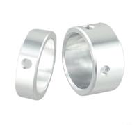 Fitness Handle Cap 25mm 32mm 33mm Outer Dia | Silver finish, sturdy construction, prevents tube damage, easy slide-on installation, 33mm outer diameter