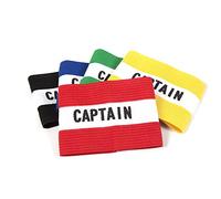 Fitness Health Football Band Soccer Captain's Armband Design Captain Band for Adult and Youth, 5 Colours Available for Multiple Sports, Elastic Arm Band for Captain (5 Pack - Teen)