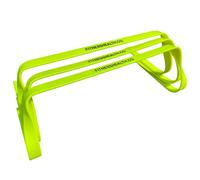 Fitness Health Speed Training/Agility Hurdles 6 Inches - Football Training Hurdles Agility Speed Training Equipment for Soccer - Training Sport Equipment - (Black and Neon - Set of 3)
