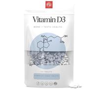 Fitness Health Vitamin D3 Tablets 1000IU - Strong Vitamin D Tablets High Strength - Bone Strength Supplement - Vitamin D3 Supplement - Vegan High Strength Vitamin D - Easy to Swallow (365 Tablets)