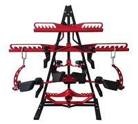 Fitness Heavy Duty A-Frame Stand, Black Assembly Lat Pull Down Bar Gym Accessory Rack, DIY Cable Attachments Rack for Gym Accessories Easy Install