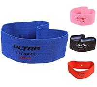 FITNESS Hip Circle Glute Resistance BOOTY Band Premium Elastic Fabric LATEX FREE Pilates (Blue L2 = Intermediate, S/M)