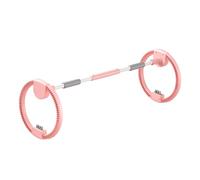 Fitness Hoop Hand Crank Training Circle Muscle Building Exercise Hoop Quiet Non-Slip Surface for Training, Pink