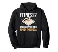Fitness I Thought You Said Finish This Pizza Funny Fitness Pullover Hoodie