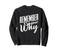 Fitness Inspiration Motivational Quote Remember Your Why Sweatshirt