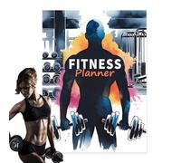 Fitness Journal | Workout Notebook | Daily Notebook Health Tracker for Training Exercise Women Men Home Gym Bodybuilding Progress