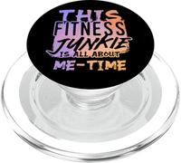 Fitness Junkie All About Self Care and Me Time PopSockets PopGrip for MagSafe