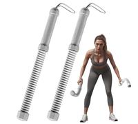 Fitness Lamb - Pack of 2 Compact Non-Slip Ropes | Shock Absorbing Straps, Tangle-Free | Ideal Accessories for Weight Loss, Sports Training, Travel and Exercise