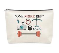 Fitness Lovers Gifts for Women Makeup Bag Funny Workout Gifts Inspirational Gift for Sports Lover Fitness Trainer Thank You Gift Christmas Birthday Present for Women Athletic Trainer Cosmetic Bag