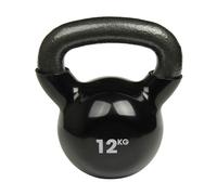 Fitness Mad 12kg Cast Iron Kettlebell Black