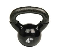 Fitness Mad 4kg Cast Iron Kettlebell Black