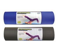 Fitness Mad Core Fitness Mat, Thick NBR Exercise Mat, 182cm x 58cm, 2 Sizes (10mm & 15mm) (10mm, Black)