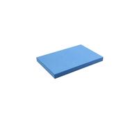 Yoga-Mad EVA Half Yoga Block | 305mm x 205mm x 25mm | Eco Friendly Yoga Block | High Density Non Slip Block for Yoga, Pilates and Home Workouts | Provides Support for Various Yoga Poses (Blue EVA)